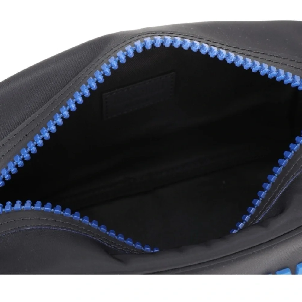 Moschino Logo Messenger Bag with Blue Logo New with Tags